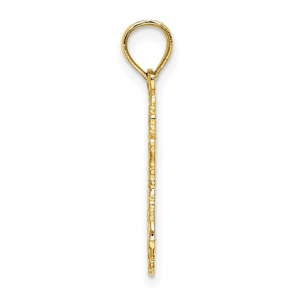 14K Yellow Gold STAR OF DAVID Charm Pendant