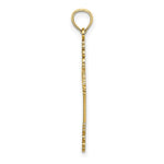 Load image into Gallery viewer, 14K Yellow Gold Multi-Scalloped Tipped Cross With Heart Center Charm Pendant
