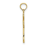 Load image into Gallery viewer, 14K Yellow Gold Polished and Engraved Cross Charm Pendant
