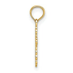 Load image into Gallery viewer, 14K Yellow Gold Mini Eastern Orthodox Cross Charm Pendant
