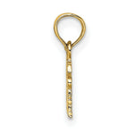 Load image into Gallery viewer, 14K Yellow Gold Polished and Engraved JESUS HEART ME Charm Pendant
