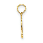 Load image into Gallery viewer, 14K Yellow Gold Polished and Engraved TRY JESUS Charm Pendant
