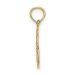 Load image into Gallery viewer, 14K Yellow Gold Engraved Star Of David In Circle Charm Pendant
