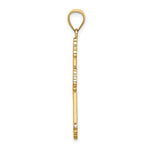 Load image into Gallery viewer, 14K Yellow Gold FLOWER CENTERED SCROLL Cross Charm Pendant
