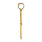 Load image into Gallery viewer, 14K Yellow Gold 2-D &amp; Polished Cross Charm Pendant
