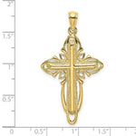 Load image into Gallery viewer, 14K Yellow Gold Polished and Textured Cross
