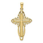 Load image into Gallery viewer, 14K Yellow Gold Polished and Textured Cross
