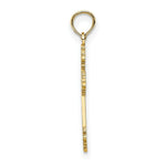Load image into Gallery viewer, 14K Yellow Gold Polished and Textured Fancy Cross Charm Pendant
