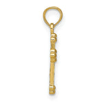 Load image into Gallery viewer, 14K Yellow Gold Diamond-cut Cross Pendant
