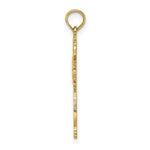 Load image into Gallery viewer, 14K Yellow Gold Cut-Out Scroll Framed Cross Charm Pendant
