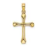 Load image into Gallery viewer, 14K Yellow Gold Cross With TRIANGLE TIPS / CUT-OUT (2of2)
