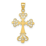 Load image into Gallery viewer, 14K Yellow Gold Polished Fancy Cross Charm Pendant
