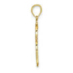 Load image into Gallery viewer, 14K Yellow Gold Cross Cut-Out &amp; Polished Cross Charm Pendant
