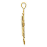 Load image into Gallery viewer, 14K Yellow Gold 2-D &amp; Cut-Out Cross With ARROW Charm Pendant
