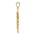 Load image into Gallery viewer, 14K Yellow Gold 2-D &amp; Textured Cross Charm Pendant

