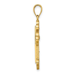 Load image into Gallery viewer, 14K Yellow Gold 2-D Cross With Spade Ends Charm Pendant
