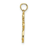 Load image into Gallery viewer, 14K Yellow Gold Cut-Out Fancy Cross Charm Pendant
