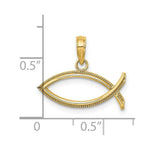 Load image into Gallery viewer, 14K Yellow Gold Ichthus Charm Pendant
