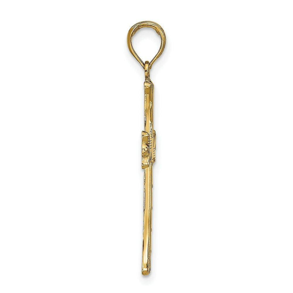 14K Yellow Gold Cross Pendant