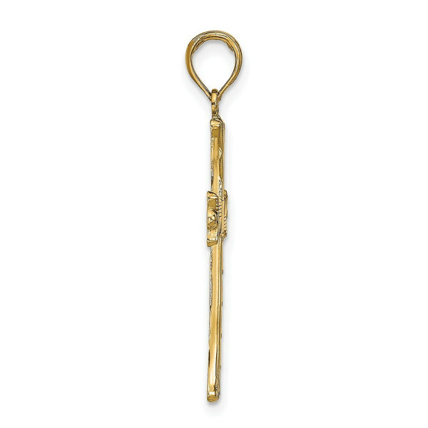 14K Yellow Gold Cross Pendant