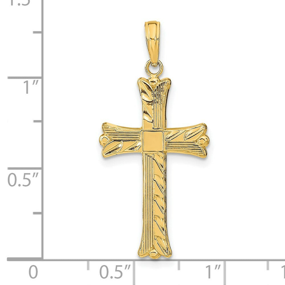 14K Yellow Gold Cross Pendant