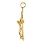 Load image into Gallery viewer, 14K Yellow Gold Textured Crucifix Charm Pendant
