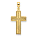 Load image into Gallery viewer, 14K Yellow Gold Block Cross Charm Pendant
