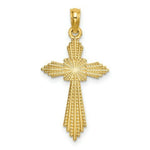 Load image into Gallery viewer, 14K Yellow Gold With Pointed Ends Fancy Cross Charm Pendant
