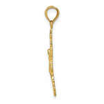 Load image into Gallery viewer, 14K Yellow Gold Crucifix With Fancy Edges Charm Pendant
