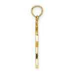 Load image into Gallery viewer, 14K Yellow Gold Textured Cut-Out Center Cross Charm Pendant
