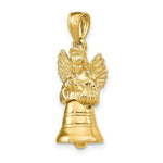 Load image into Gallery viewer, 14K Yellow Gold 3-D With Moveable Angel Charm Pendant
