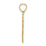 Load image into Gallery viewer, 14K Yellow Gold Blue, White &amp; Red Stained Glass With Lace Trim Cross Charm Pendant

