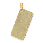 Load image into Gallery viewer, 14K Yellow Gold St. Thomas License Plate Pendant
