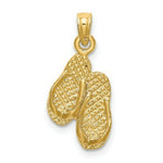 Load image into Gallery viewer, 14K Yellow Gold Pawley's Island Double Flip-Flop
