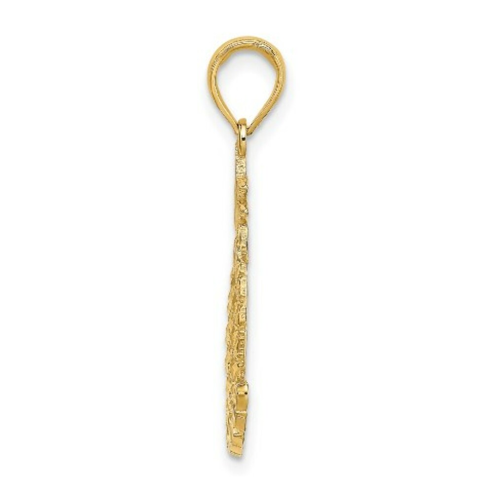 14K Yellow Gold 2-D Bahamas Pineapple Charm Pendant