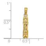 Load image into Gallery viewer, 14K Yellow Gold 3-D &amp; Polished MARCO ISLAND CAT Charm Pendant
