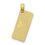 Load image into Gallery viewer, 14K Yellow Gold Textured Sea Isle License Plate
