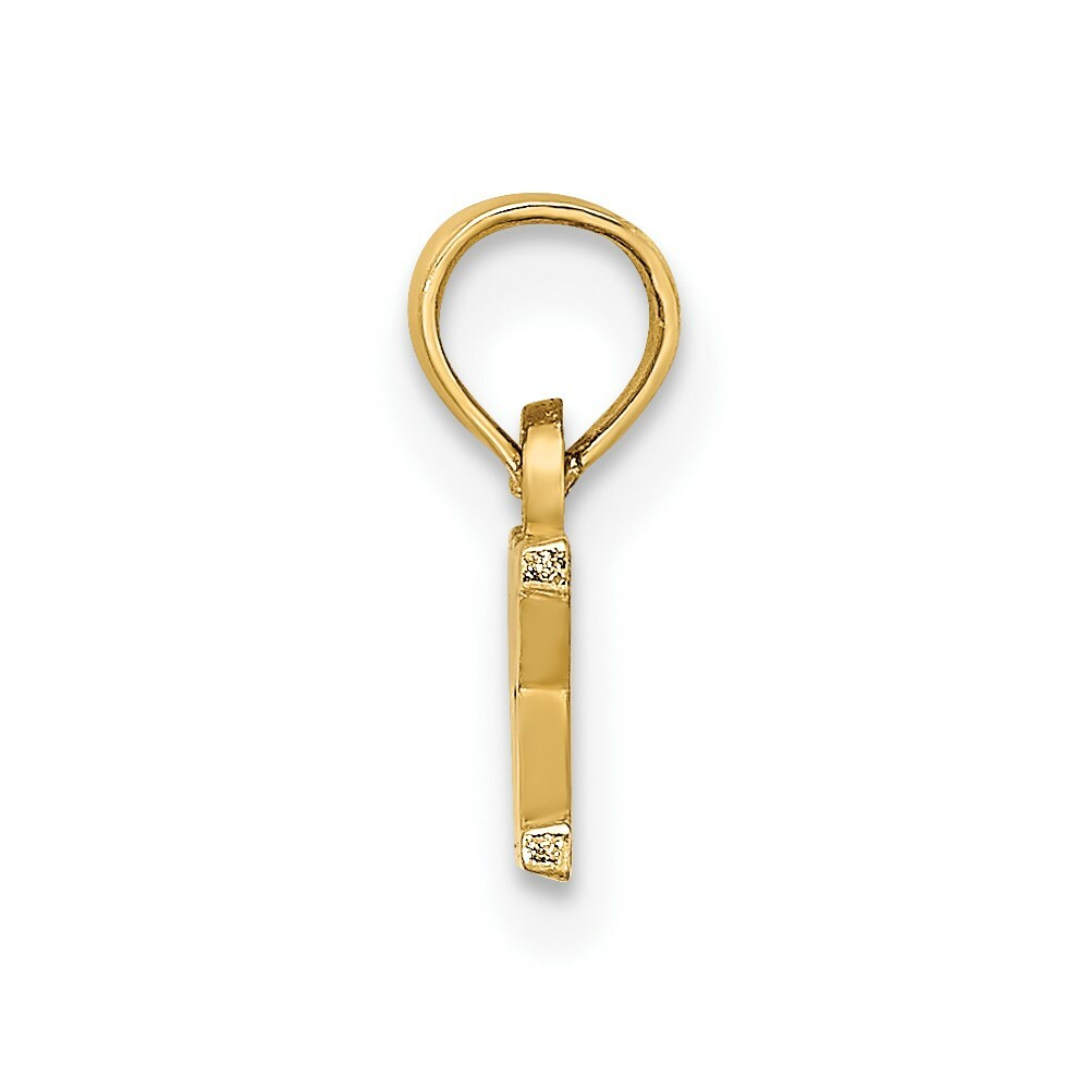 14K Yellow Gold Polished OBX Charm Pendant