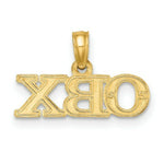 Load image into Gallery viewer, 14K Yellow Gold Polished OBX Charm Pendant
