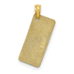 Load image into Gallery viewer, 14K Yellow Gold Textured Small Florida Sanibel License Plate

