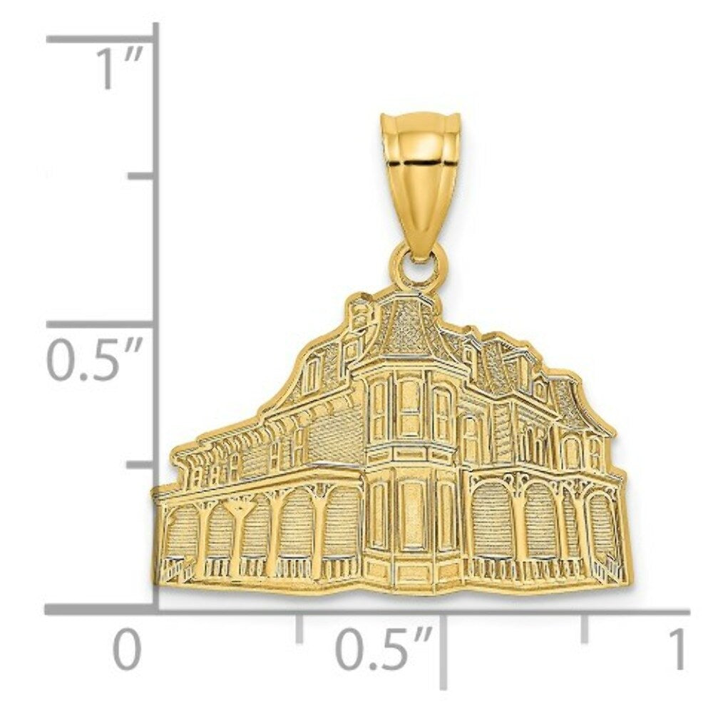 14K Yellow Gold The Queen Victoria - Cape May, NJ Charm Pendant