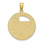 Load image into Gallery viewer, 14K Yellow Gold BOSTON TOWN Scene In Round Disc Charm Pendant
