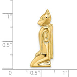 Load image into Gallery viewer, 14K Yellow Gold 2-D Marco Island Cat With Hidden Bail Charm Pendant
