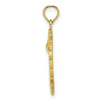 Load image into Gallery viewer, 14K Yellow Gold JAMAICA With Bird in Round Frame Charm Pendant
