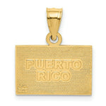 Load image into Gallery viewer, 14K Yellow Gold Solid Enameled Puerto Rico Flag Pendant
