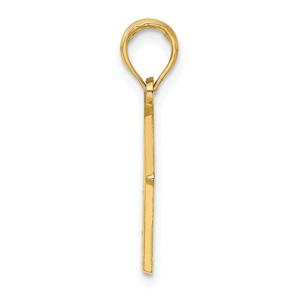 14K Yellow Gold The Pink House - Cape May, NJ Charm Pendant