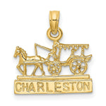 Load image into Gallery viewer, 14K Yellow Gold Charleston SC Horse and Cart
