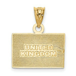 Load image into Gallery viewer, 14K Yellow Gold &amp; Rhodium Solid Enameled United Kingdom Flag Pendant
