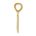 Load image into Gallery viewer, 14K Yellow Gold Solid Enameled Italy Flag Pendant
