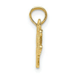Load image into Gallery viewer, 14K Yellow Gold I HEART VOLLEYBALL Charm Pendant
